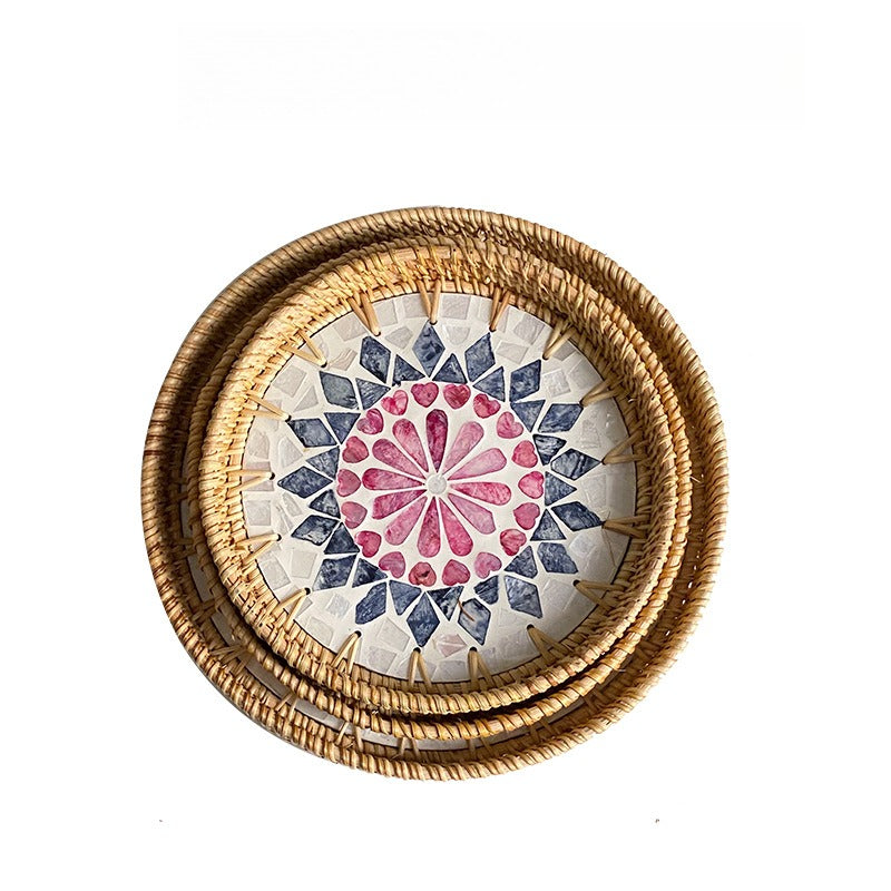 Colourful Nature Shell Tray Set