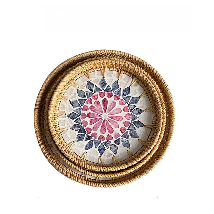 Colourful Nature Shell Tray Set