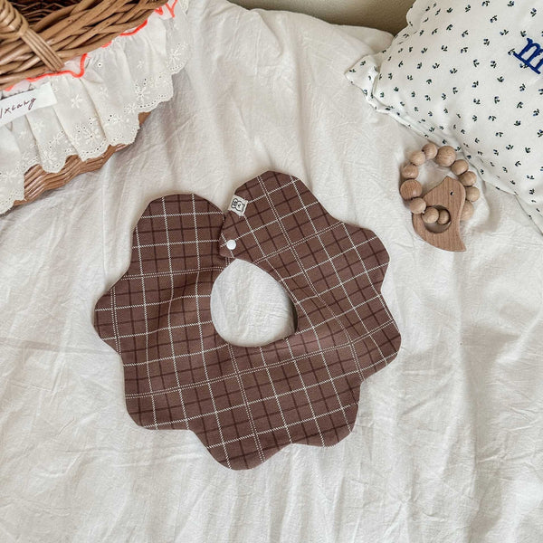 Mocha Petal Bib Set
