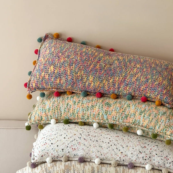 Pom-Pom Candy Long Cushion