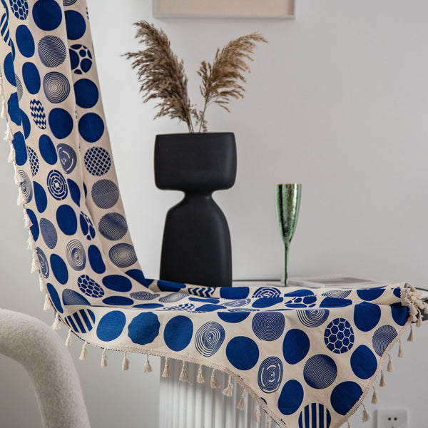 Blue Bubble Curtain