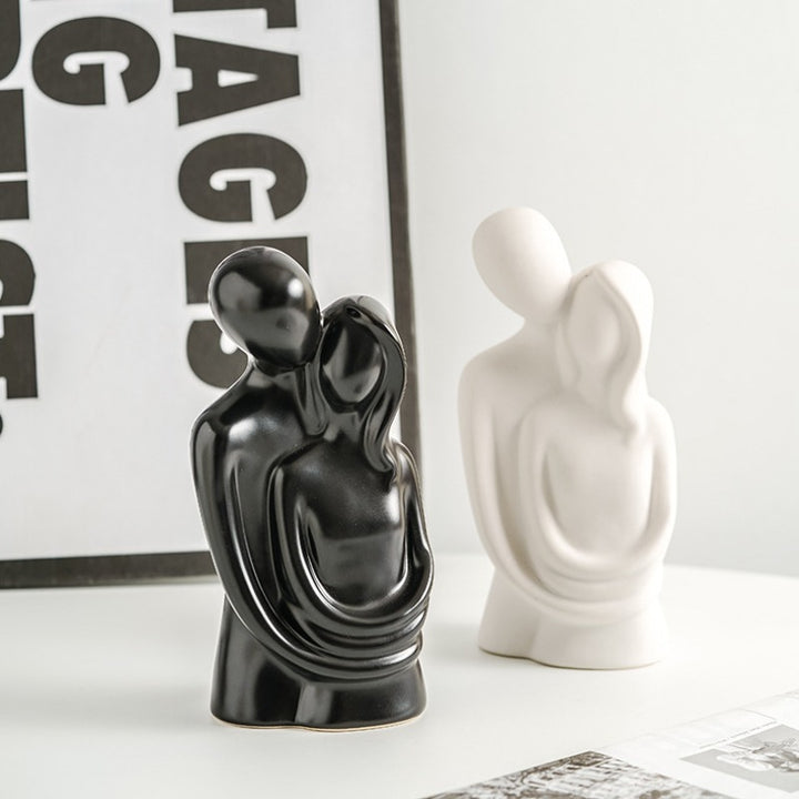 Hugging Couple Ceramic Decor
