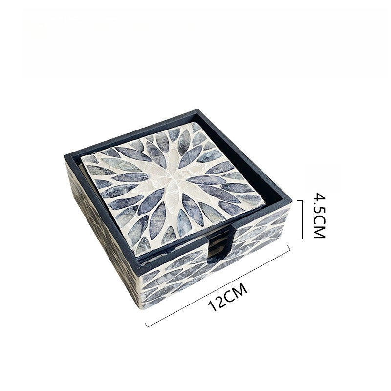 Pearl Shell Coaster Set