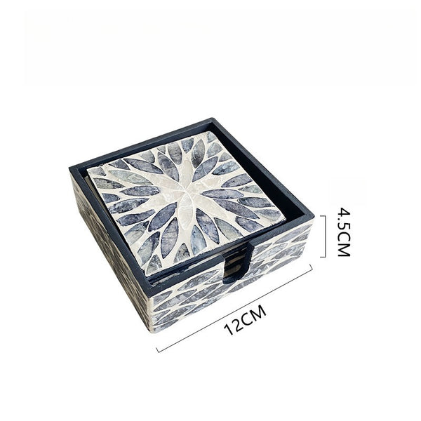 Pearl Shell Coaster Set