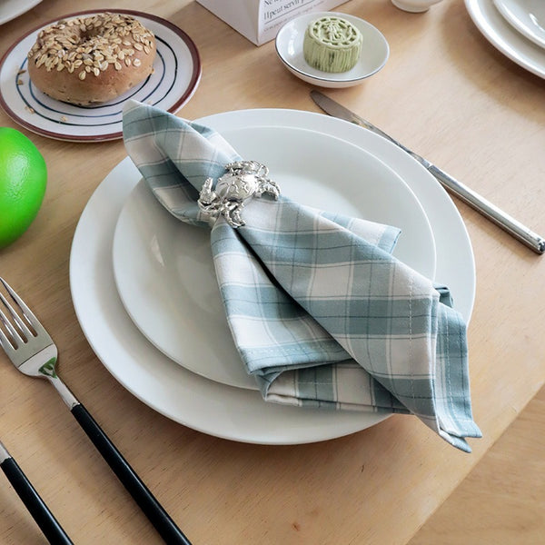 Blue Dream Checkered Napkin Set