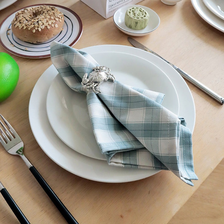 Blue Dream Checkered Napkin Set