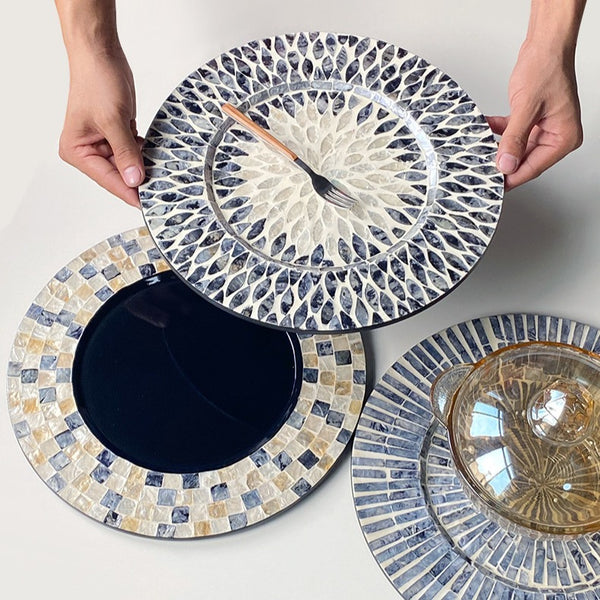 Blue Bubble Shell Tray