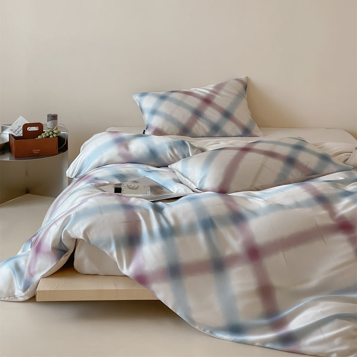 Blurry Checker Bedding Set