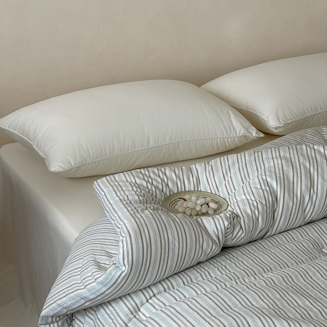 Coastal Stripe Summer Quilted Blanket