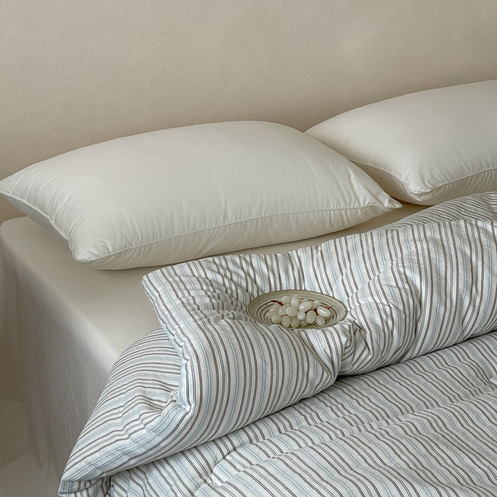 Coastal Stripe Summer Quilted Blanket