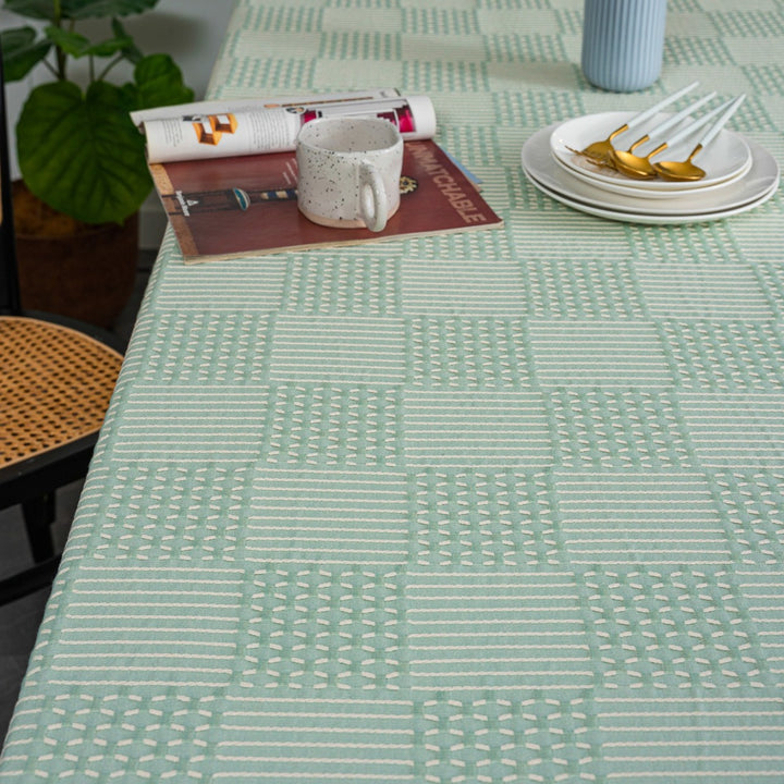 Vintage Geo Weave Tablecloth