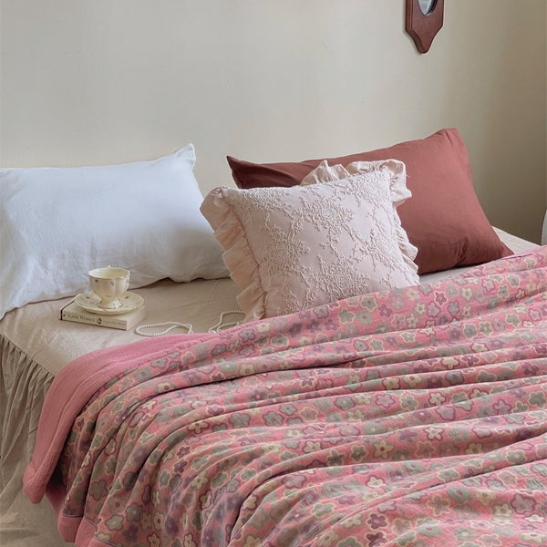 Barbie Garden Summer Quilted Blanket