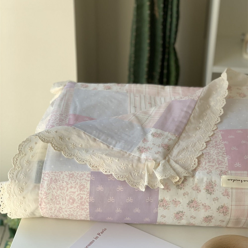 Rural Patchwork Summer Quilted Blanket