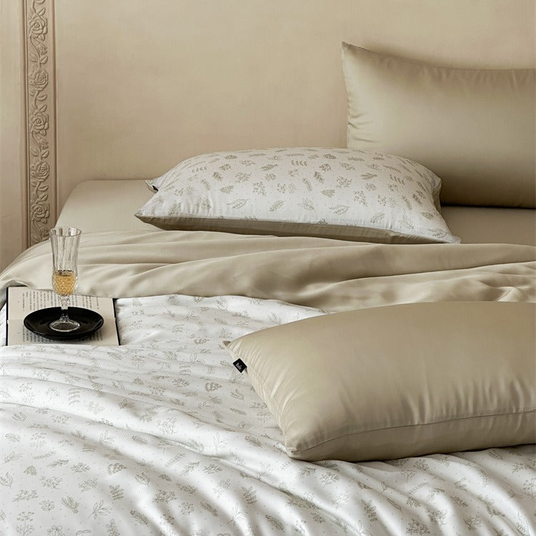 Elegant Earthtone Lyocell Bedding Set