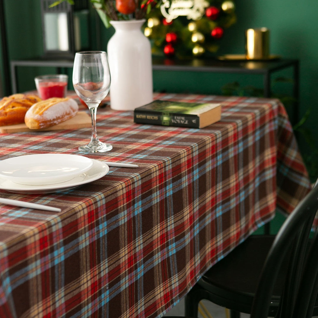 Xmas Tartan Tablecloth