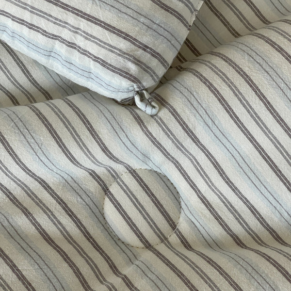 Coastal Stripe Summer Quilted Blanket