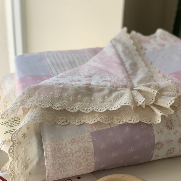 Rural Patchwork Summer Quilted Blanket