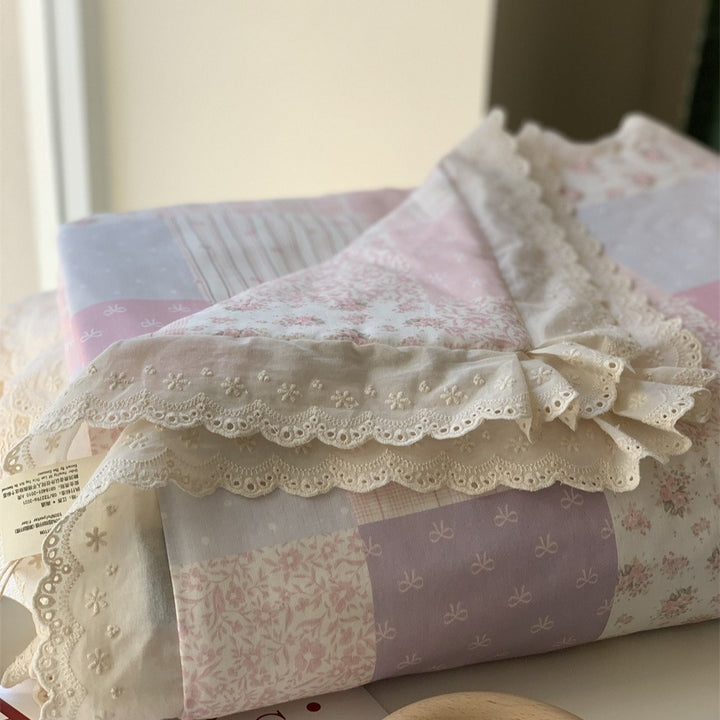 Rural Patchwork Summer Quilted Blanket