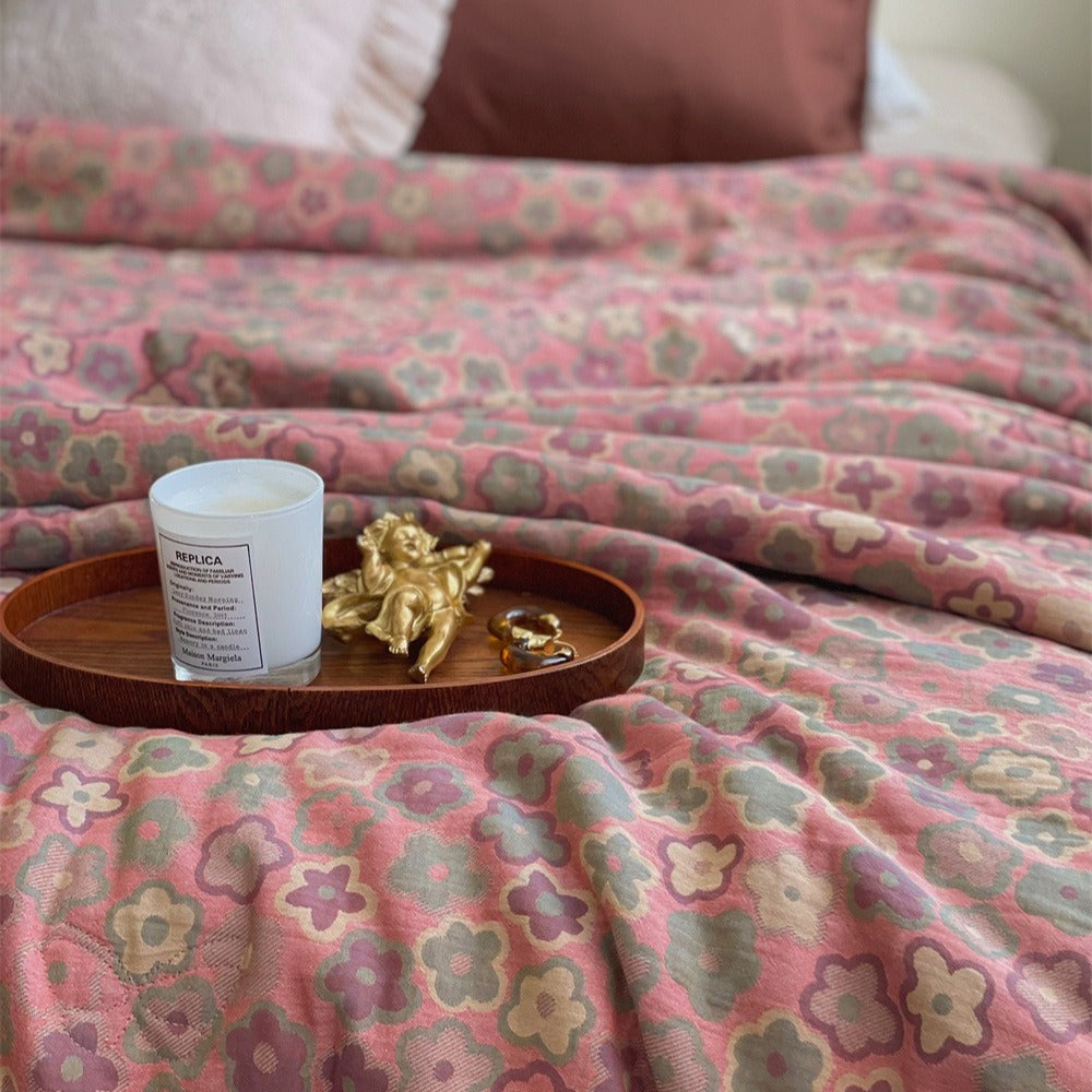 Barbie Garden Summer Quilted Blanket