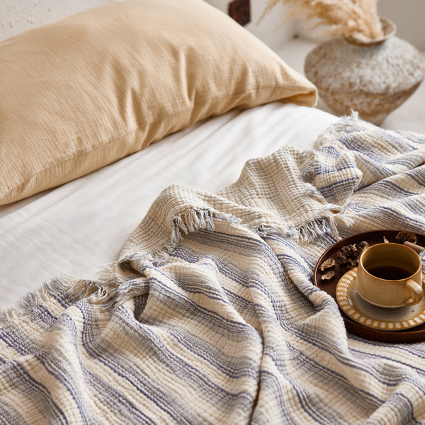 Woven Stripe Throw Blanket