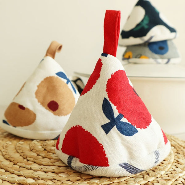 Grandma's Kitchen Triangle Pot Holder Set
