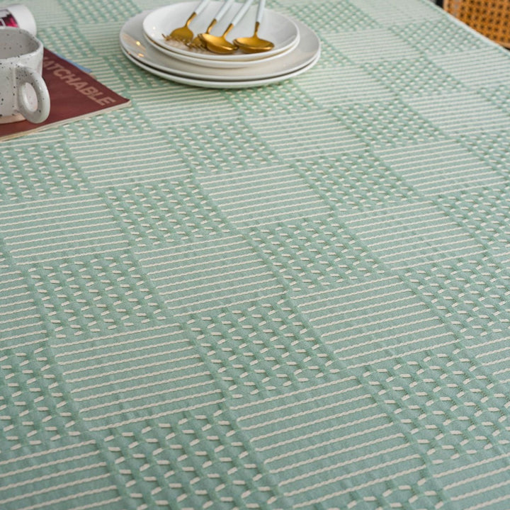 Vintage Geo Weave Tablecloth