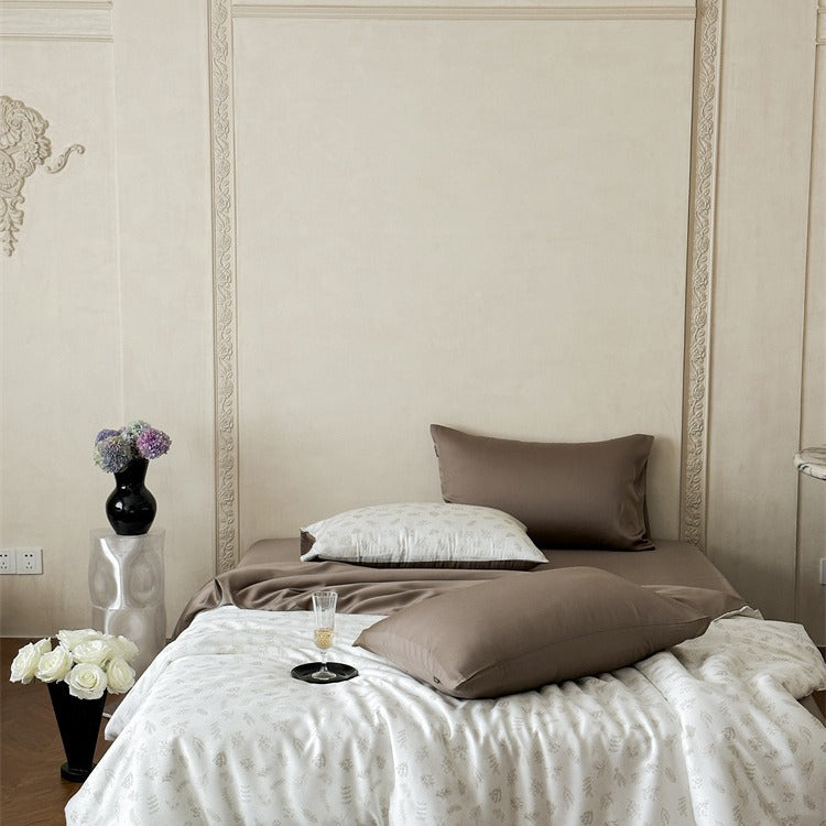 Elegant Earthtone Lyocell Bedding Set