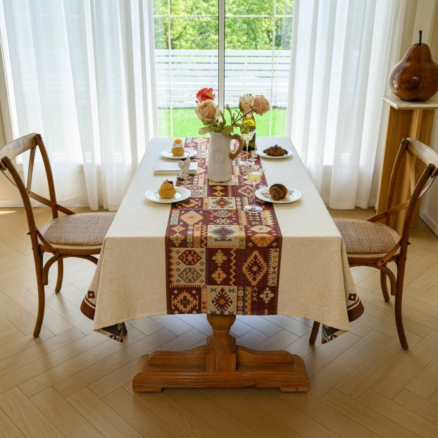 Serene Patchwork Tablecloth