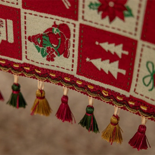 Christmas Checked Table Runner