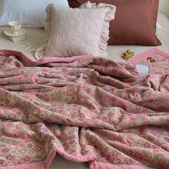 Barbie Garden Summer Quilted Blanket