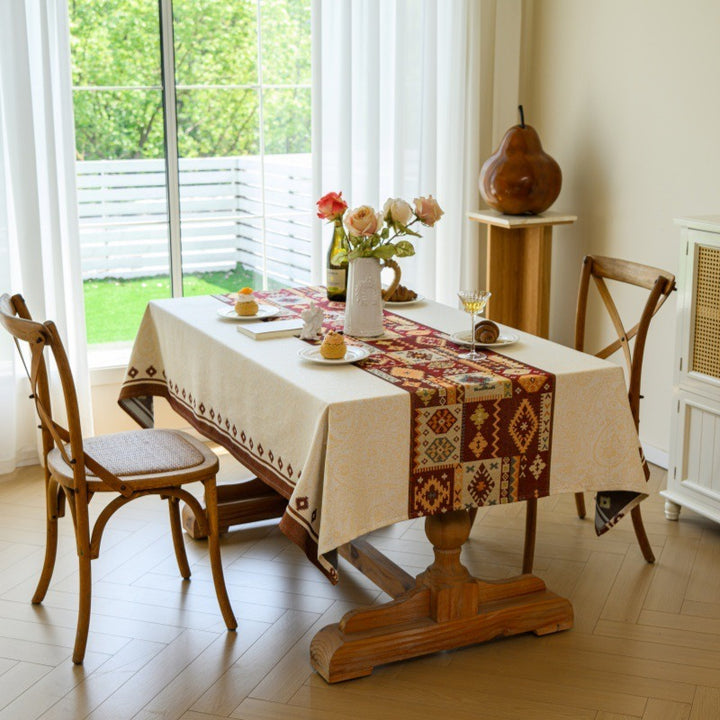 Serene Patchwork Tablecloth