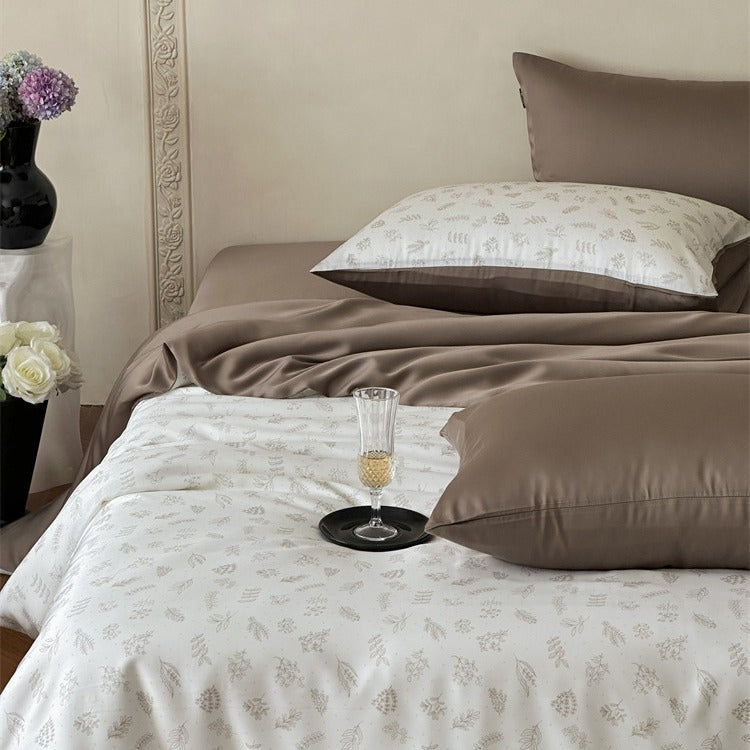 Elegant Earthtone Lyocell Bedding Set