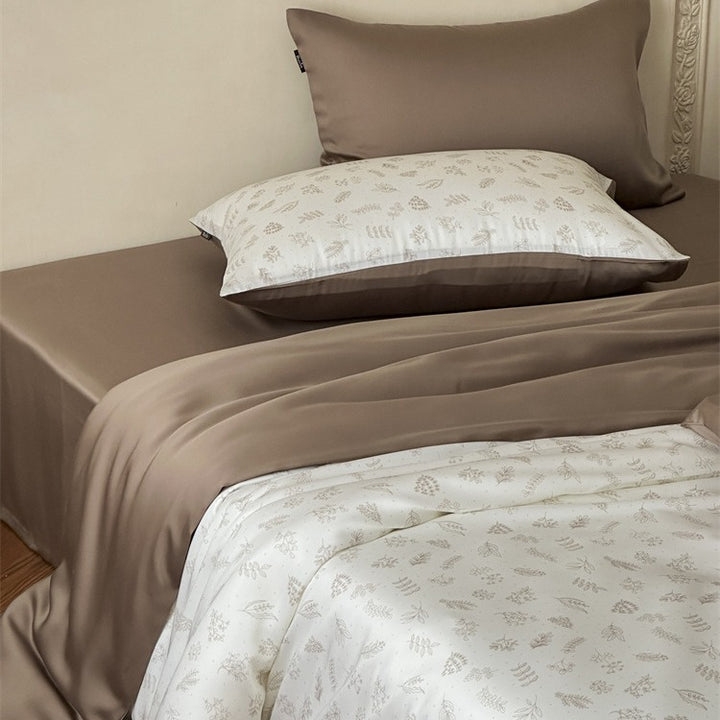 Elegant Earthtone Lyocell Bedding Set