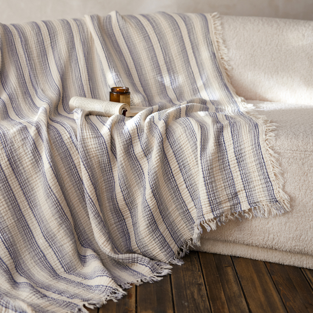 Woven Stripe Throw Blanket