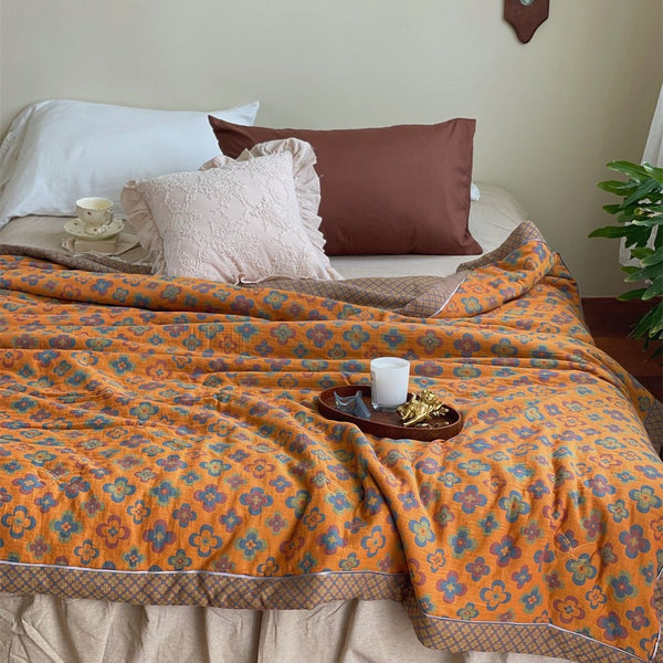 Kaleidoscope Summer Quilted Blanket