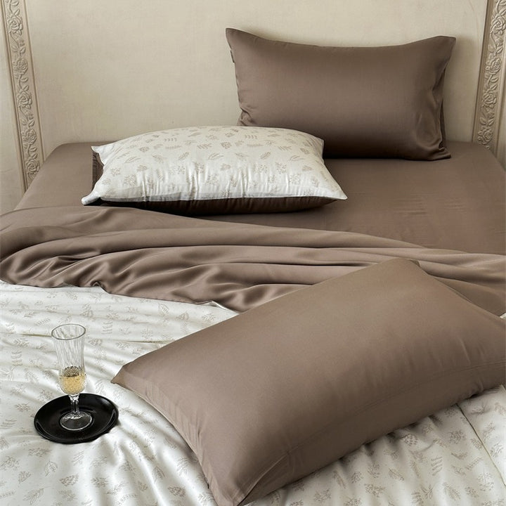 Elegant Earthtone Lyocell Bedding Set