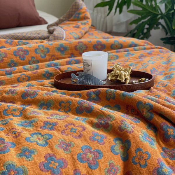 Kaleidoscope Summer Quilted Blanket