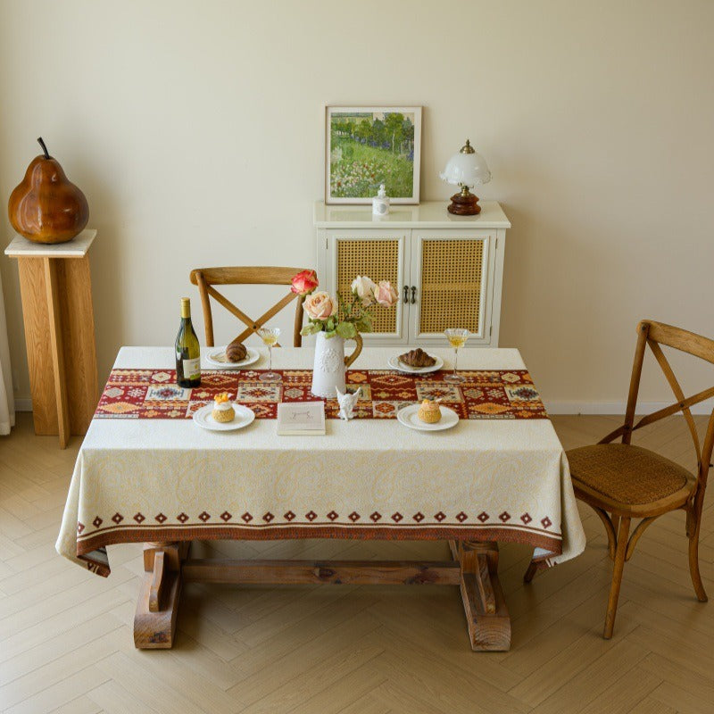 Serene Patchwork Tablecloth