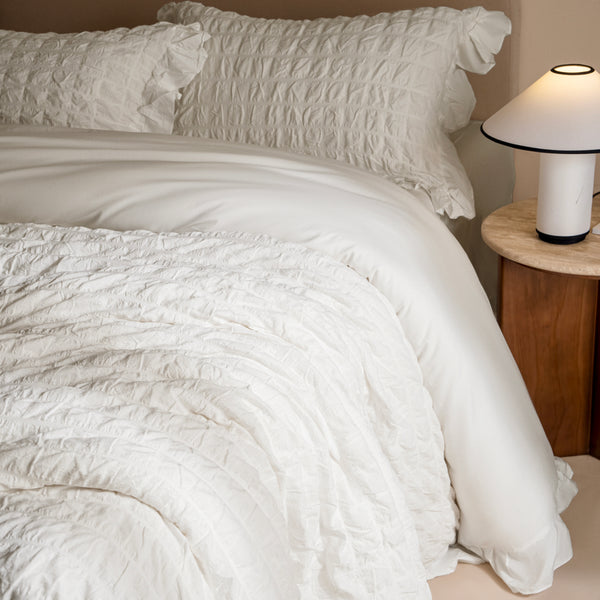 Cream Puff Quilt Cover Set