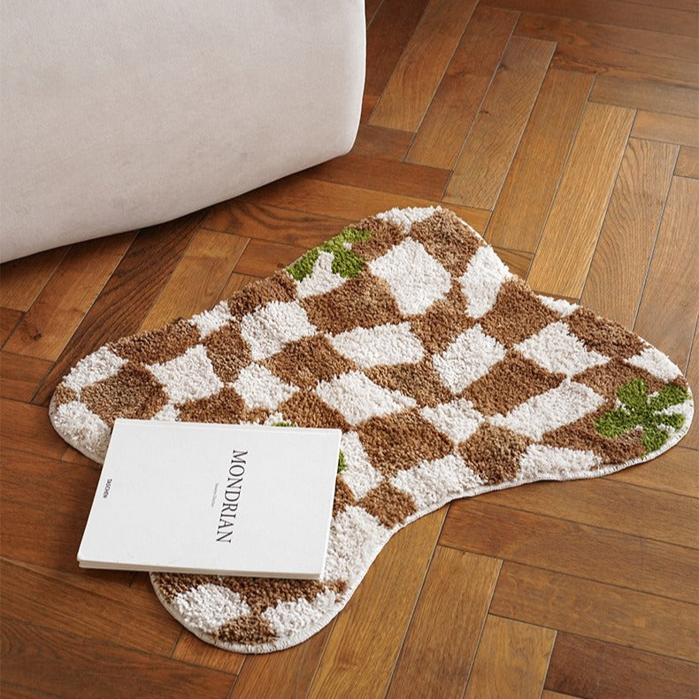 Wavy Checker Lucky Rug