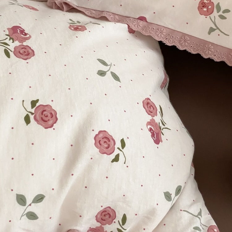 Pink Rose Bedding Set