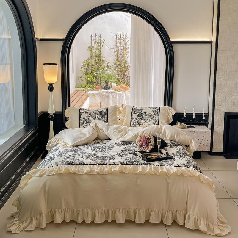 Black Forest Ruffle Bedding Set