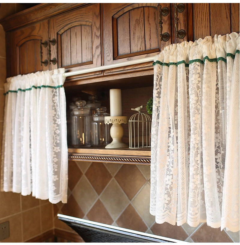 Daisy Lace Cabinet Curtain