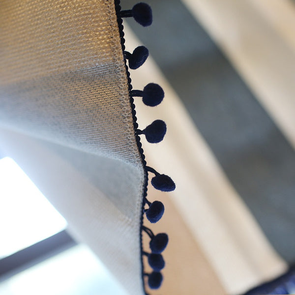 Calm Striped Cabinet Curtain