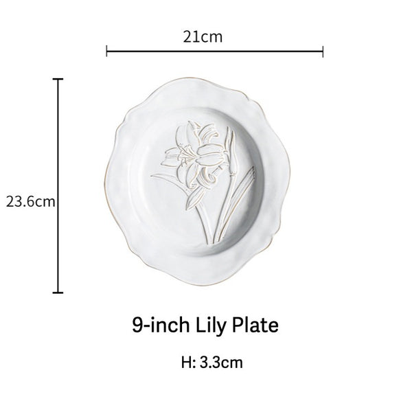 Botanical Embossed Plate