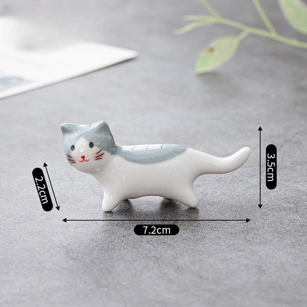 Wagging Tail Cat Chopsticks Holder Set