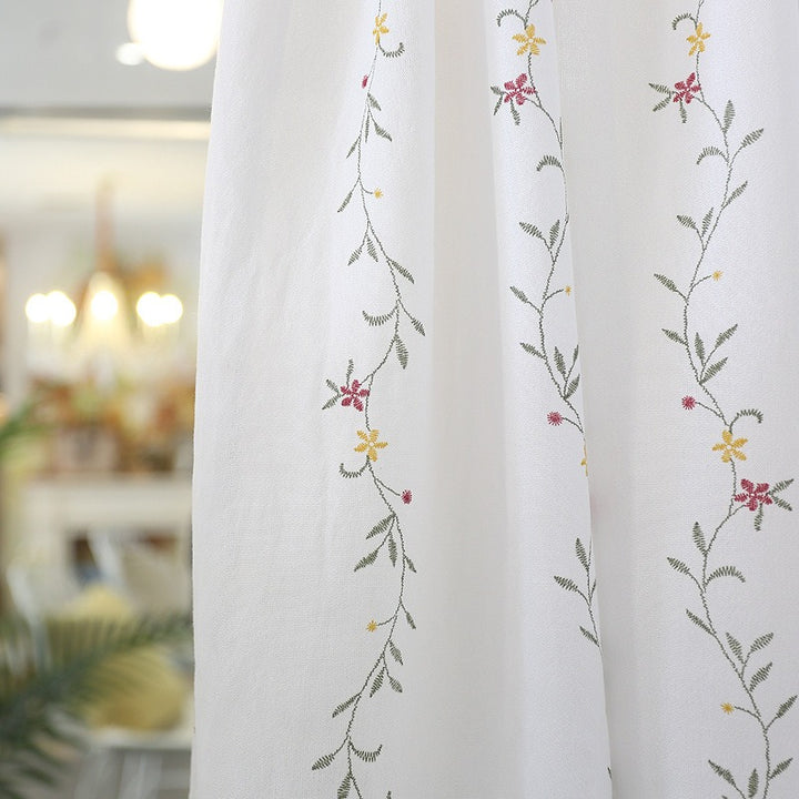 Floral Garden Cabinet Curtain