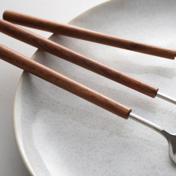 Warm Wood Handled Flatware