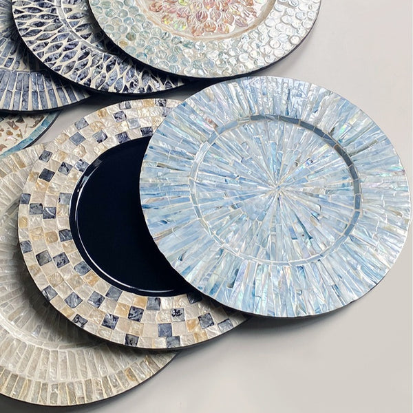 Blue Bubble Shell Tray