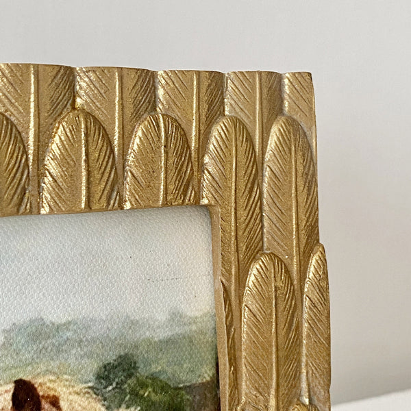 Gilded Feather Vintage Frame